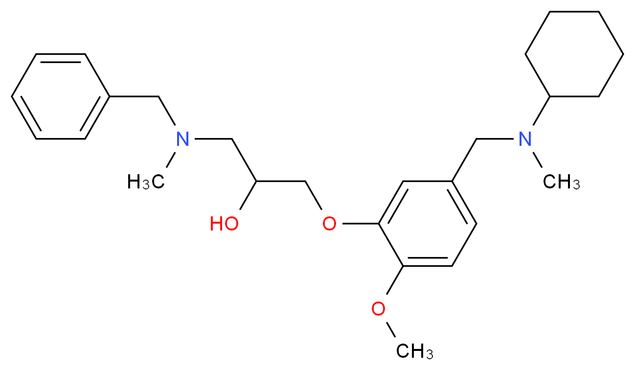 1-[benzyl(methyl)amino]-3-(5-{[cyclohexyl(methyl)amino]methyl}-2-methoxyphenoxy)-2-propanol_Molecular_structure_CAS_)