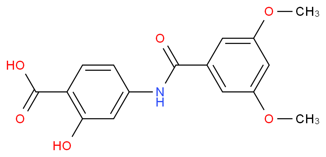 4-[(3,5-dimethoxybenzoyl)amino]-2-hydroxybenzoic acid_Molecular_structure_CAS_710311-03-8)