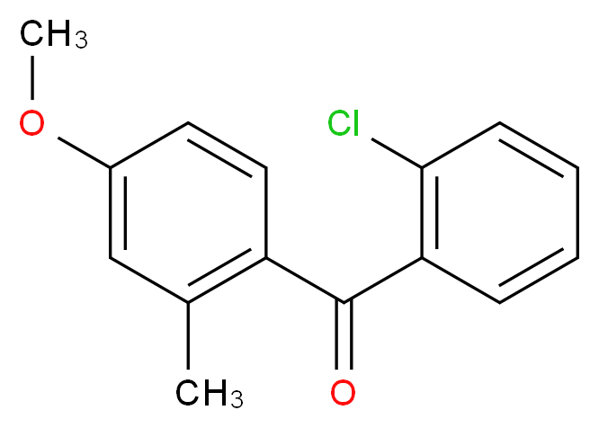 (2-chlorophenyl)(4-methoxy-2-methylphenyl)methanone_Molecular_structure_CAS_)