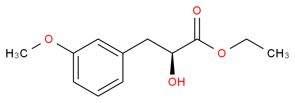 (S)-2-HYDROXY-3-(3-METHOXY-PHENYL)-PROPIONIC ACID ETHYL ESTER_Molecular_structure_CAS_)