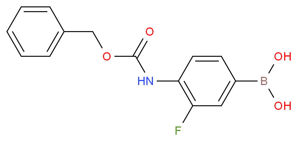 4-Amino-3-fluorobenzeneboronic acid, N-CBZ protected 98%_Molecular_structure_CAS_874290-60-5)