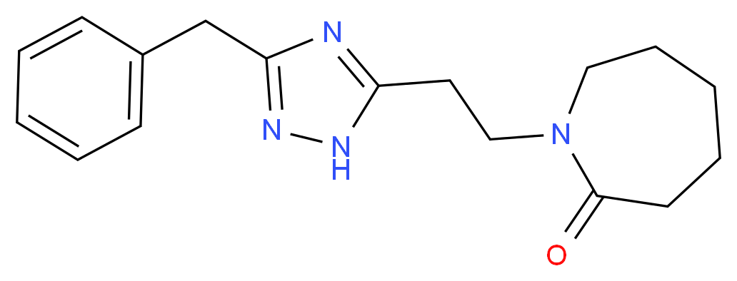 1-[2-(3-benzyl-1H-1,2,4-triazol-5-yl)ethyl]azepan-2-one_Molecular_structure_CAS_)