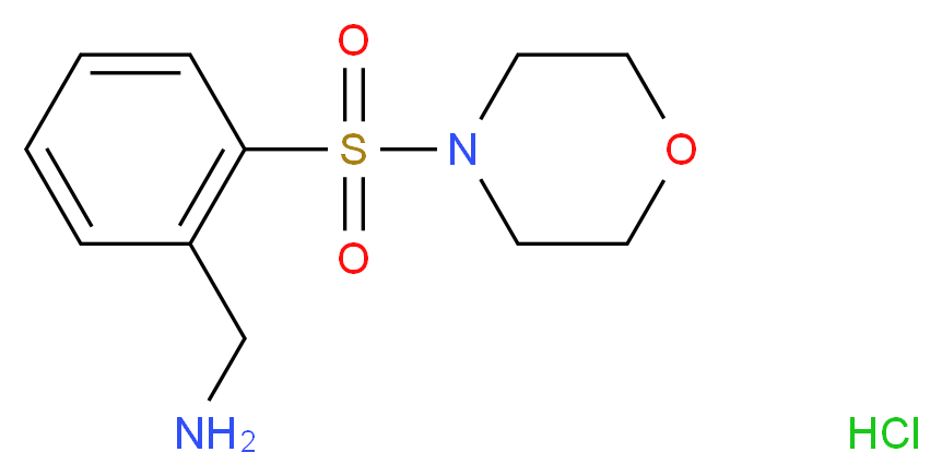 1-[2-(morpholin-4-ylsulfonyl)phenyl]methanamine hydrochloride_Molecular_structure_CAS_918812-18-7)