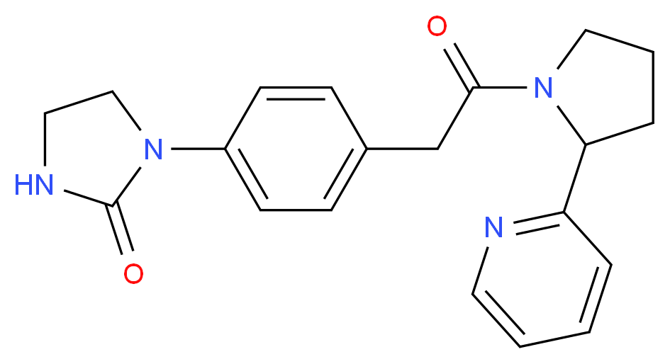1-(4-{2-oxo-2-[2-(2-pyridinyl)-1-pyrrolidinyl]ethyl}phenyl)-2-imidazolidinone_Molecular_structure_CAS_)