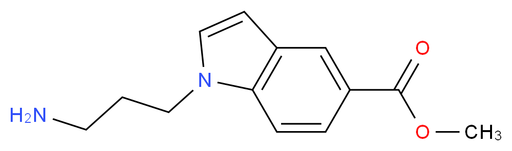 methyl 1-(3-aminopropyl)-1H-indole-5-carboxylate_Molecular_structure_CAS_)
