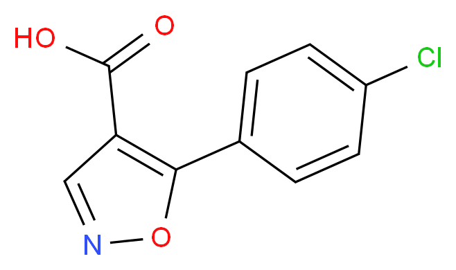 5-(4-chlorophenyl)-1,2-oxazole-4-carboxylic acid_Molecular_structure_CAS_)