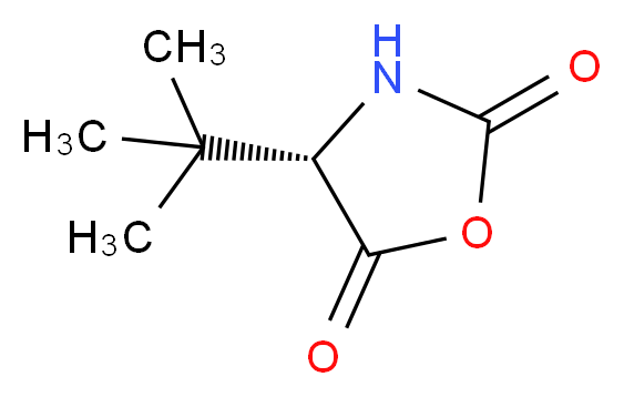 (s)-(-)-4-tert-butyloxazolidine-2,5-dione_Molecular_structure_CAS_62965-56-4)