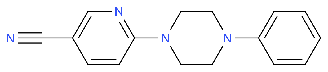 6-(4-phenylpiperazin-1-yl)pyridine-3-carbonitrile_Molecular_structure_CAS_)