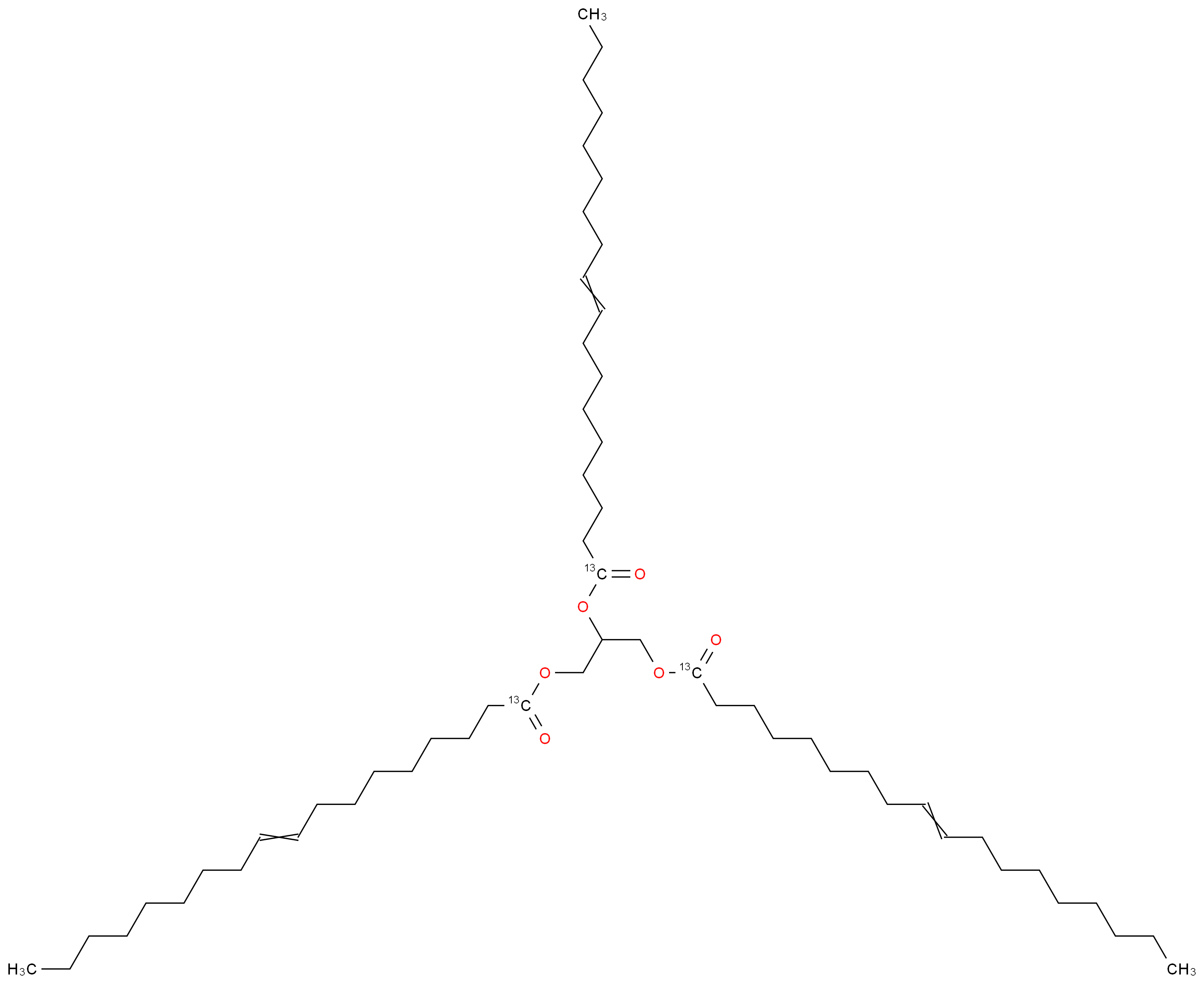 Glyceryl tri(oleate-1-13C)_Molecular_structure_CAS_82005-46-7)