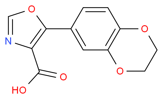 5-(2,3-dihydro-1,4-benzodioxin-6-yl)-1,3-oxazole-4-carboxylic acid_Molecular_structure_CAS_)