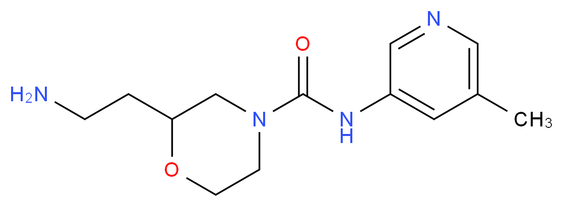 2-(2-aminoethyl)-N-(5-methylpyridin-3-yl)morpholine-4-carboxamide_Molecular_structure_CAS_)