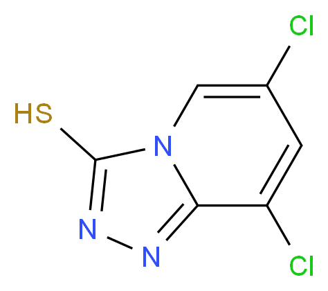 6,8-Dichloro-[1,2,4]triazolo[4,3-a]pyridine-3-thiol_Molecular_structure_CAS_)