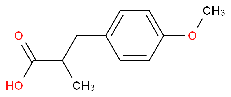 3-(4-methoxyphenyl)-2-methylpropanoic acid_Molecular_structure_CAS_)