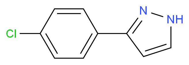 3-(4-Chlorophenyl)-1H-pyrazole_Molecular_structure_CAS_)