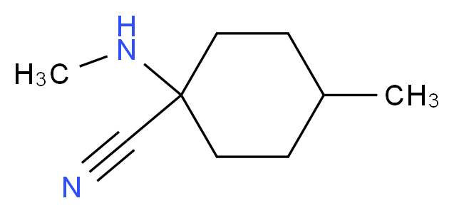 4-methyl-1-(methylamino)cyclohexanecarbonitrile_Molecular_structure_CAS_)