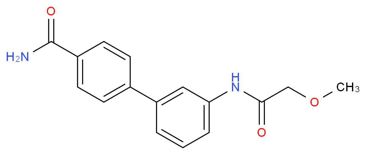 3'-[(methoxyacetyl)amino]biphenyl-4-carboxamide_Molecular_structure_CAS_)