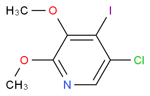 5-Chloro-4-iodo-2,3-dimethoxypyridine_Molecular_structure_CAS_)