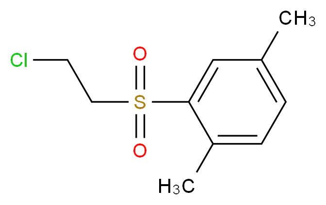 2-[(2-chloroethyl)sulfonyl]-1,4-dimethylbenzene_Molecular_structure_CAS_)