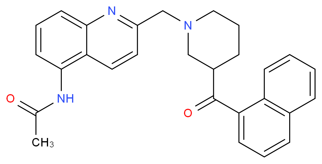 N-(2-{[3-(1-naphthoyl)-1-piperidinyl]methyl}-5-quinolinyl)acetamide_Molecular_structure_CAS_)