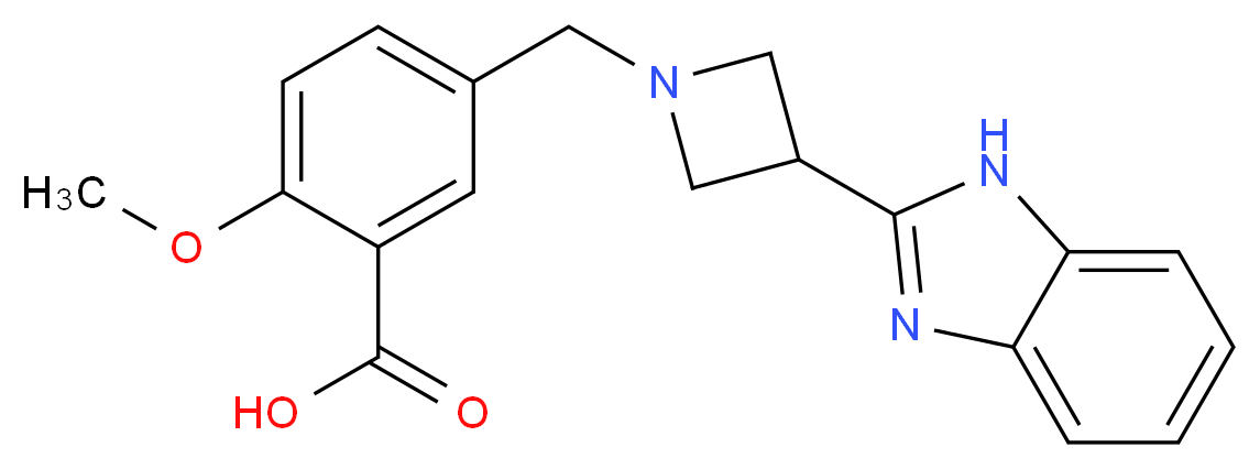 5-{[3-(1H-benzimidazol-2-yl)azetidin-1-yl]methyl}-2-methoxybenzoic acid_Molecular_structure_CAS_)