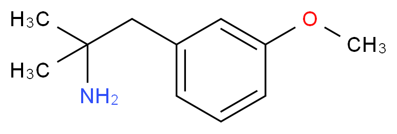 1-(3-methoxyphenyl)-2-methylpropan-2-amine_Molecular_structure_CAS_)