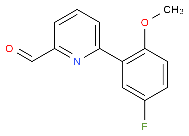 6-(5-FLUORO-2-METHOXYPHENYL)PYRIDINE-2-CARBALDEHYDE_Molecular_structure_CAS_)