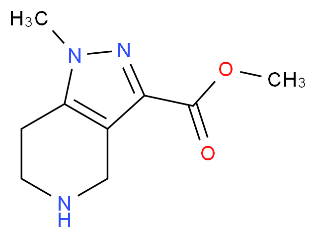 methyl 1-methyl-4,5,6,7-tetrahydro-1H-pyrazolo[4,3-c]pyridine-3-carboxylate_Molecular_structure_CAS_)