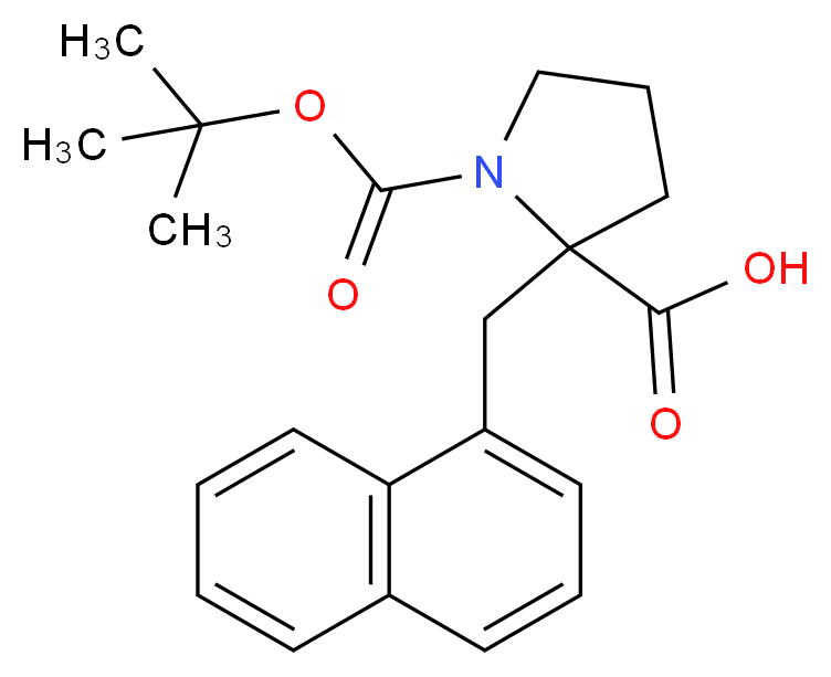 Boc-α-(1-naphthylmethyl)-DL-Pro-OH_Molecular_structure_CAS_351002-65-8)