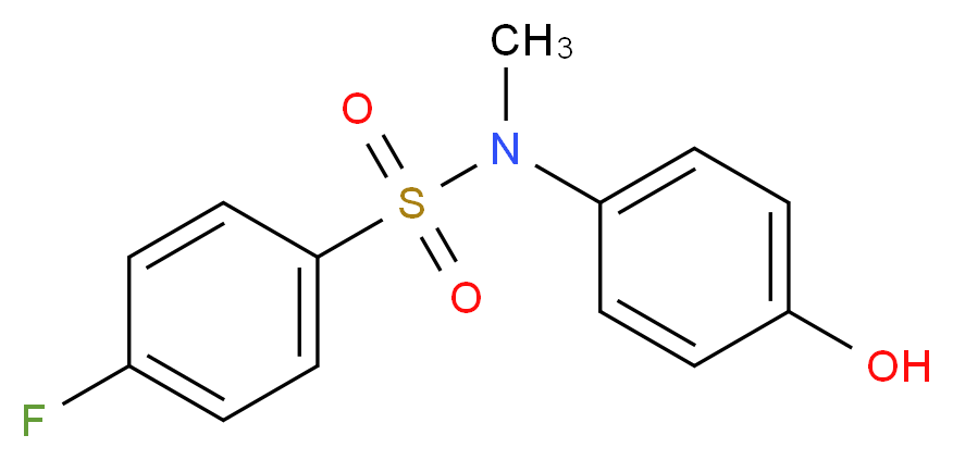 4-Fluoro-N-(4-hydroxy-phenyl)-N-methyl-benzenesulfonamide_Molecular_structure_CAS_)