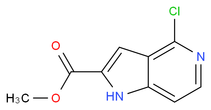 Methyl 4-chloro-1H-pyrrolo[3,2-c]pyridine-2-carboxylate_Molecular_structure_CAS_688357-19-9)