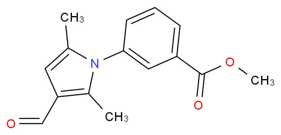 methyl 3-(3-formyl-2,5-dimethyl-1H-pyrrol-1-yl)benzoate_Molecular_structure_CAS_428473-45-4)