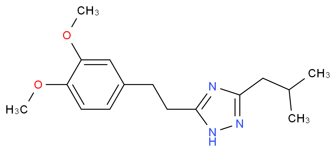 5-[2-(3,4-dimethoxyphenyl)ethyl]-3-isobutyl-1H-1,2,4-triazole_Molecular_structure_CAS_)