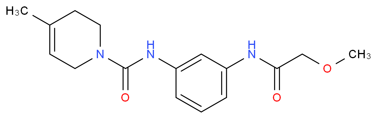 N-{3-[(methoxyacetyl)amino]phenyl}-4-methyl-3,6-dihydropyridine-1(2H)-carboxamide_Molecular_structure_CAS_)