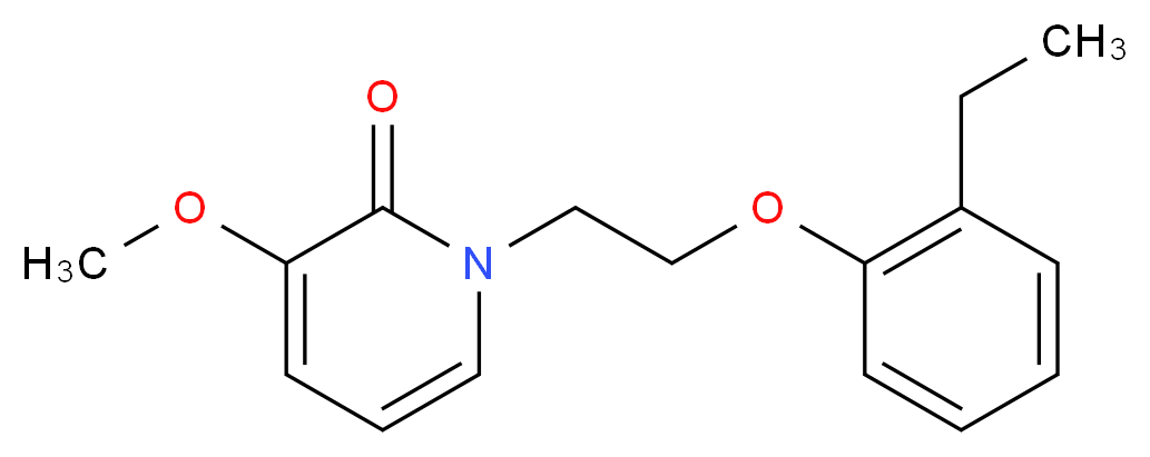 1-[2-(2-ethylphenoxy)ethyl]-3-methoxypyridin-2(1H)-one_Molecular_structure_CAS_)