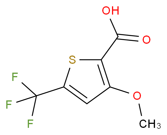 3-methoxy-5-(trifluoromethyl)thiophene-2-carboxylic acid_Molecular_structure_CAS_)