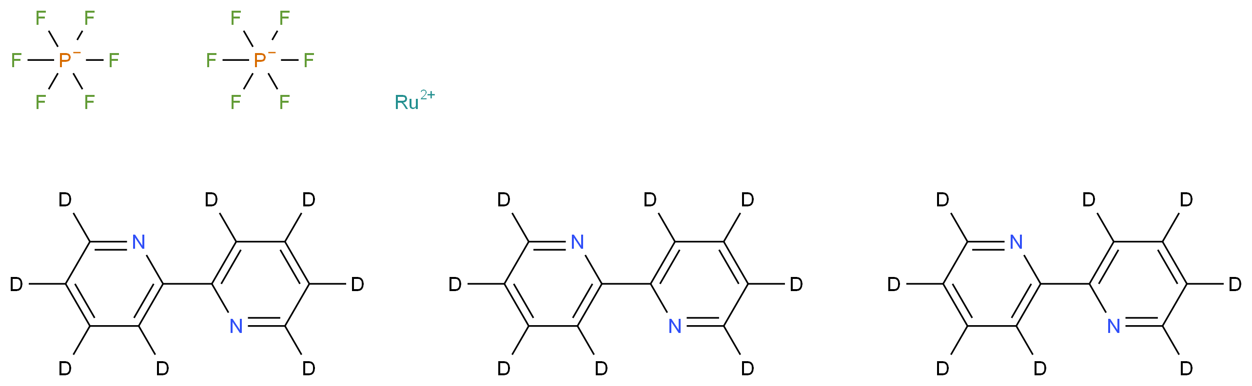 Tris(2,2′-bipyridyl-d8)ruthenium(II) hexafluorophosphate_Molecular_structure_CAS_67573-02-8)
