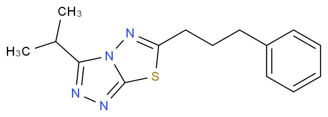 3-isopropyl-6-(3-phenylpropyl)[1,2,4]triazolo[3,4-b][1,3,4]thiadiazole_Molecular_structure_CAS_)