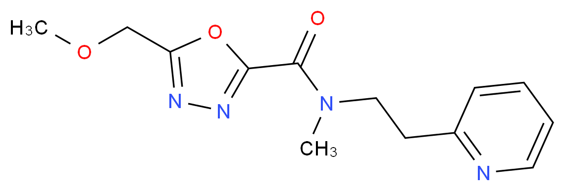 5-(methoxymethyl)-N-methyl-N-(2-pyridin-2-ylethyl)-1,3,4-oxadiazole-2-carboxamide_Molecular_structure_CAS_)