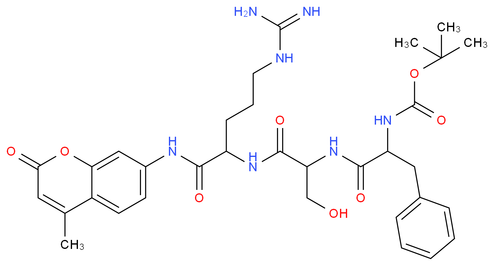 N-&alpha;-t-BOC-L-PHE-L-SER-L-ARG-4-METHYLCOUMARYL-7-AMIDE_Molecular_structure_CAS_73554-90-2)