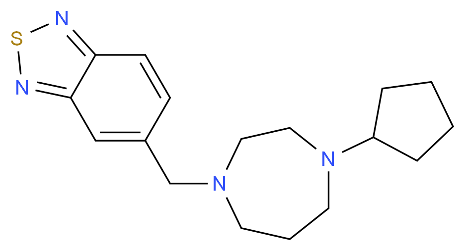 5-[(4-cyclopentyl-1,4-diazepan-1-yl)methyl]-2,1,3-benzothiadiazole_Molecular_structure_CAS_)