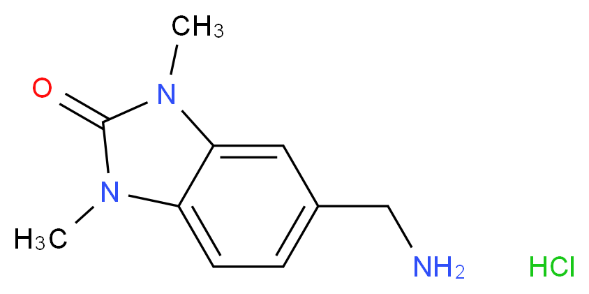 5-(Aminomethyl)-1,3-dimethyl-1,3-dihydro-2H-benzimidazol-2-one hydrochloride_Molecular_structure_CAS_886508-53-8)