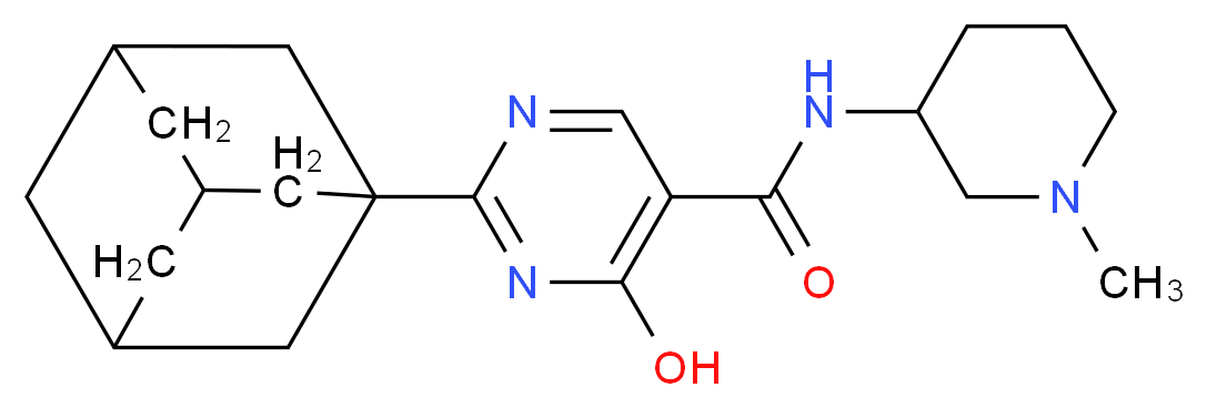 2-(1-adamantyl)-4-hydroxy-N-(1-methylpiperidin-3-yl)pyrimidine-5-carboxamide_Molecular_structure_CAS_)