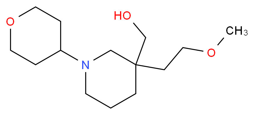 [3-(2-methoxyethyl)-1-(tetrahydro-2H-pyran-4-yl)-3-piperidinyl]methanol_Molecular_structure_CAS_)