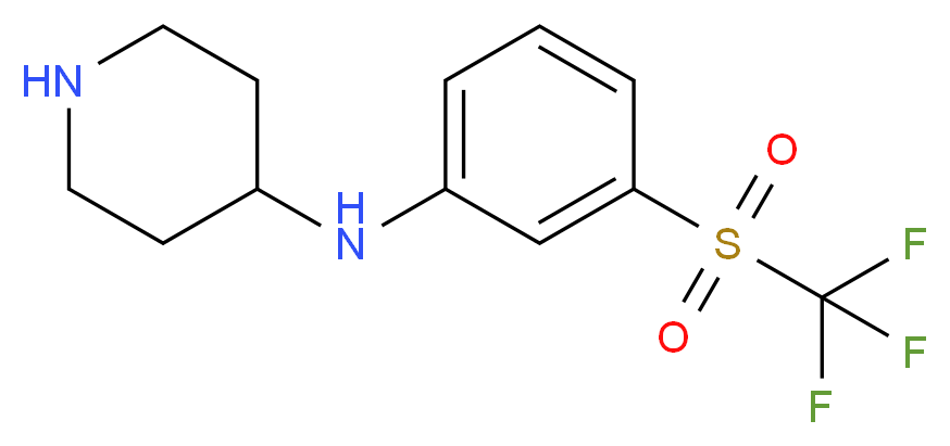 N-(4-Piperidyl)-3-(trifluoromethylsulfonyl)-aniline_Molecular_structure_CAS_387350-88-1)