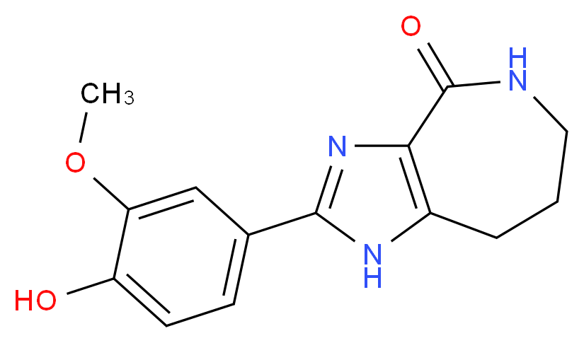 2-(4-hydroxy-3-methoxyphenyl)-5,6,7,8-tetrahydroimidazo[4,5-c]azepin-4(1H)-one_Molecular_structure_CAS_)