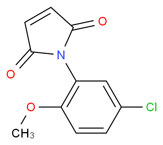 1-(5-Chloro-2-methoxy-phenyl)-pyrrole-2,5-dione_Molecular_structure_CAS_39900-81-7)