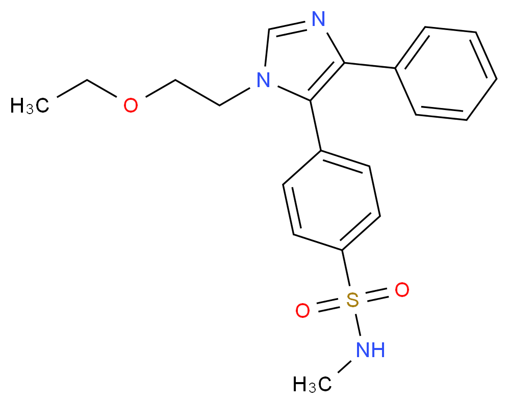 4-[1-(2-ethoxyethyl)-4-phenyl-1H-imidazol-5-yl]-N-methylbenzenesulfonamide_Molecular_structure_CAS_)