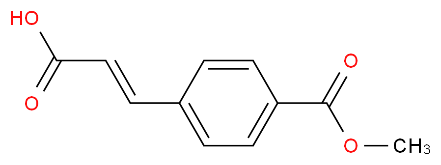 4-(2-Carboxy-vinyl)-benzoic acid methyl ester_Molecular_structure_CAS_19473-96-2)