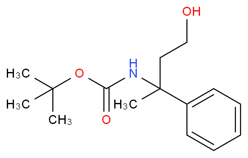 tert-Butyl (4-hydroxy-2-phenylbutan-2-yl)carbamate_Molecular_structure_CAS_1255574-56-1)