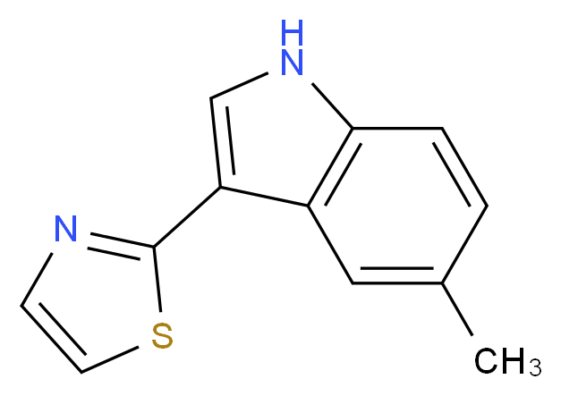 5-methyl-3-(1,3-thiazol-2-yl)-1H-indole_Molecular_structure_CAS_)